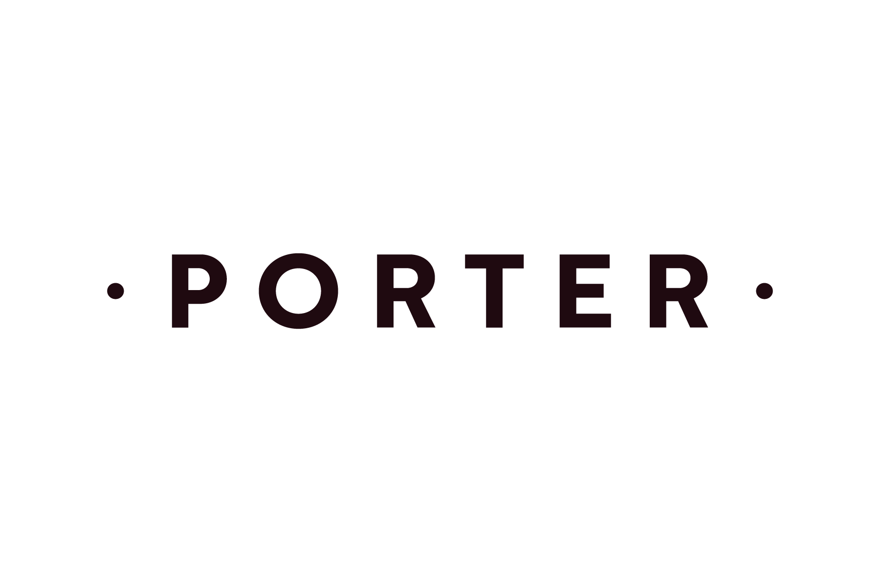 A black background with the word "PORTER" in white text.